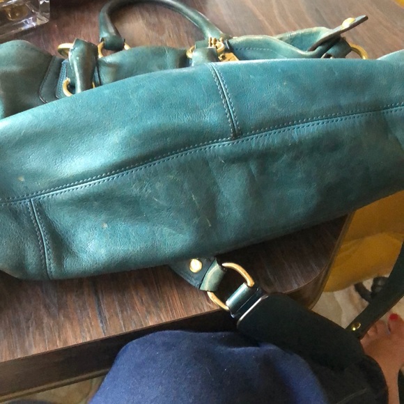 Coach Madison Julianne Teal leather handbag - Picture 16 of 16